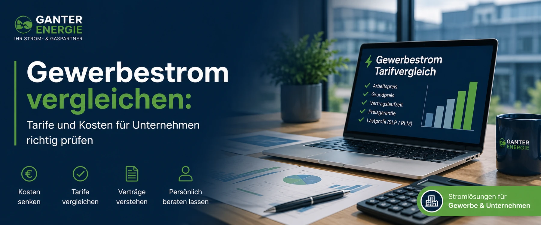 Gewerbestrom vergleichen: Tarife und Kosten für Unternehmen richtig prüfen