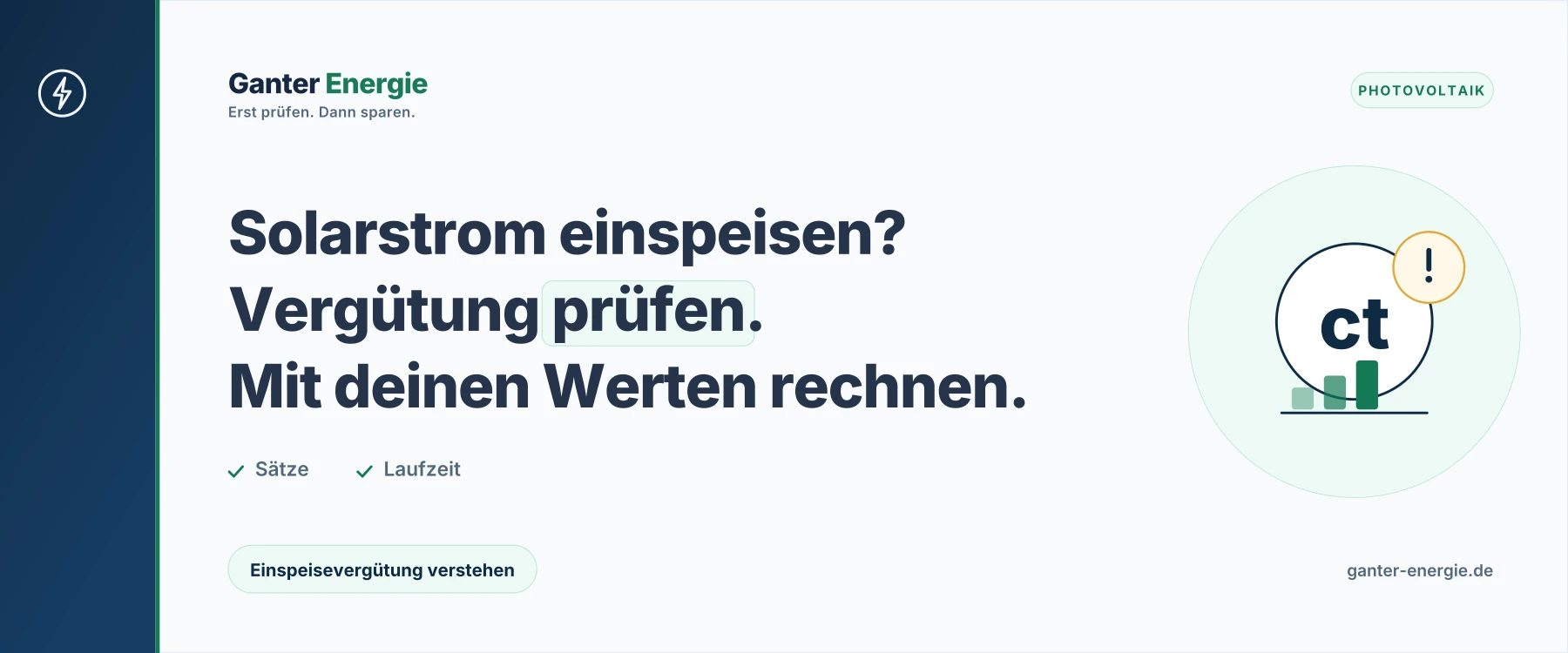 Einspeisevergütung 2026: aktuelle Sätze und Tabelle