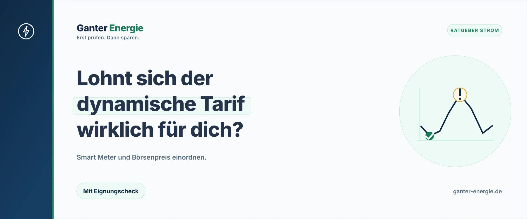 Dynamischer Stromtarif: Wie er funktioniert und für wen er sich lohnt
