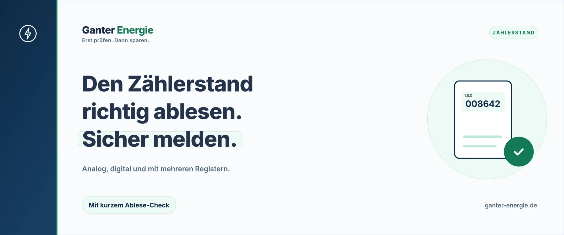 Stromzähler ablesen und Zählerstand richtig melden