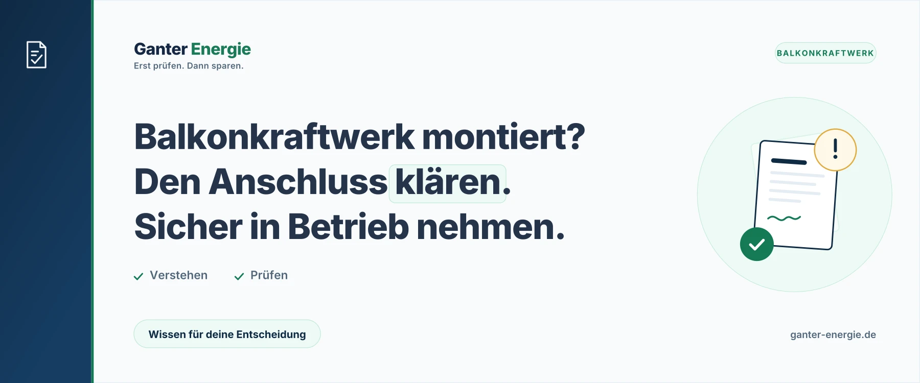 Balkonkraftwerk anschließen: die richtige Reihenfolge – und wo die Elektrofachkraft anfängt