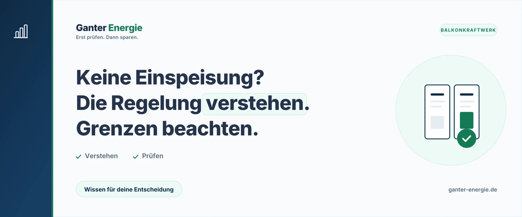 Nulleinspeisung beim Balkonkraftwerk: was sie bringt und was nicht