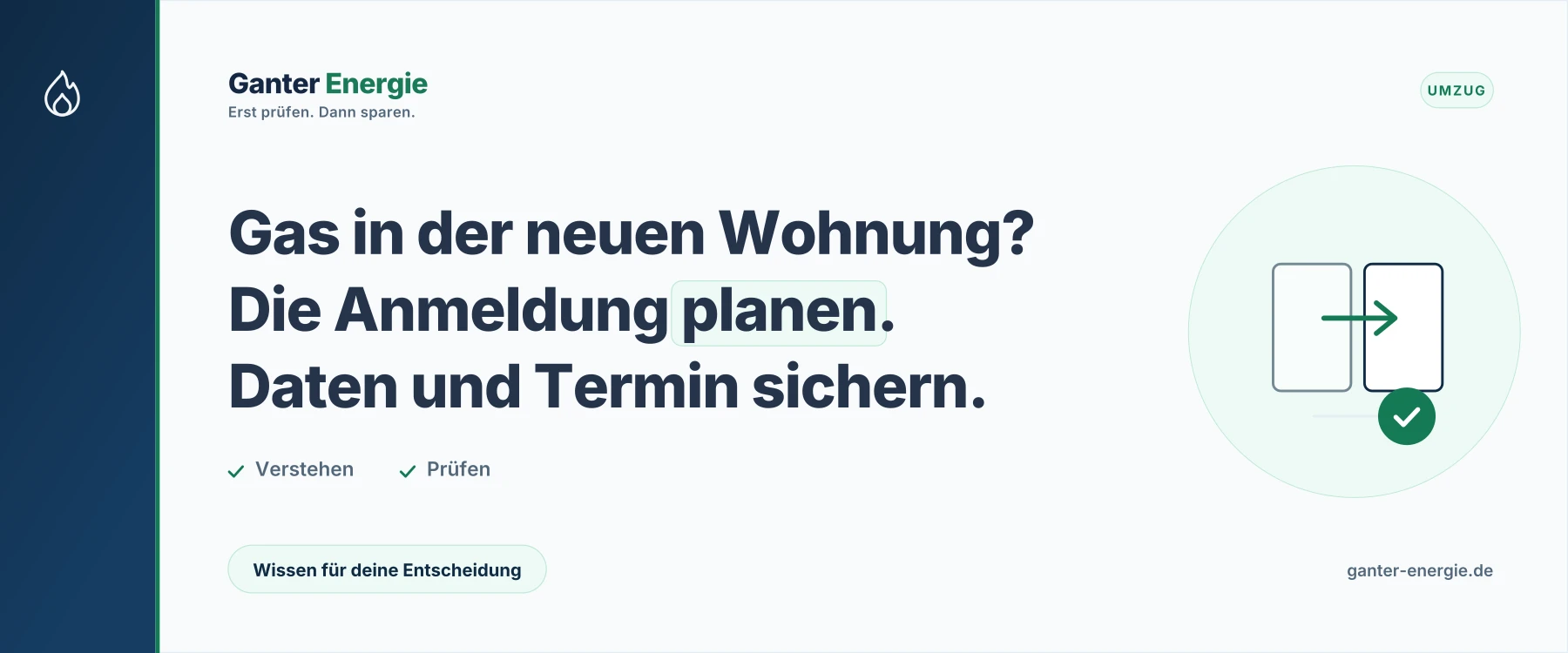 Gas anmelden: So klappt es in der neuen Wohnung