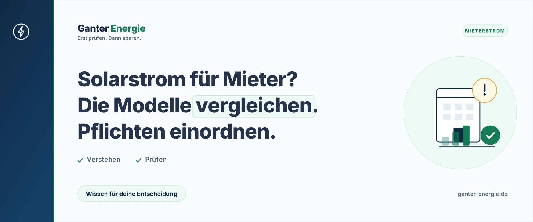 Mieterstrom: Modelle, Pflichten und Wirtschaftlichkeit
