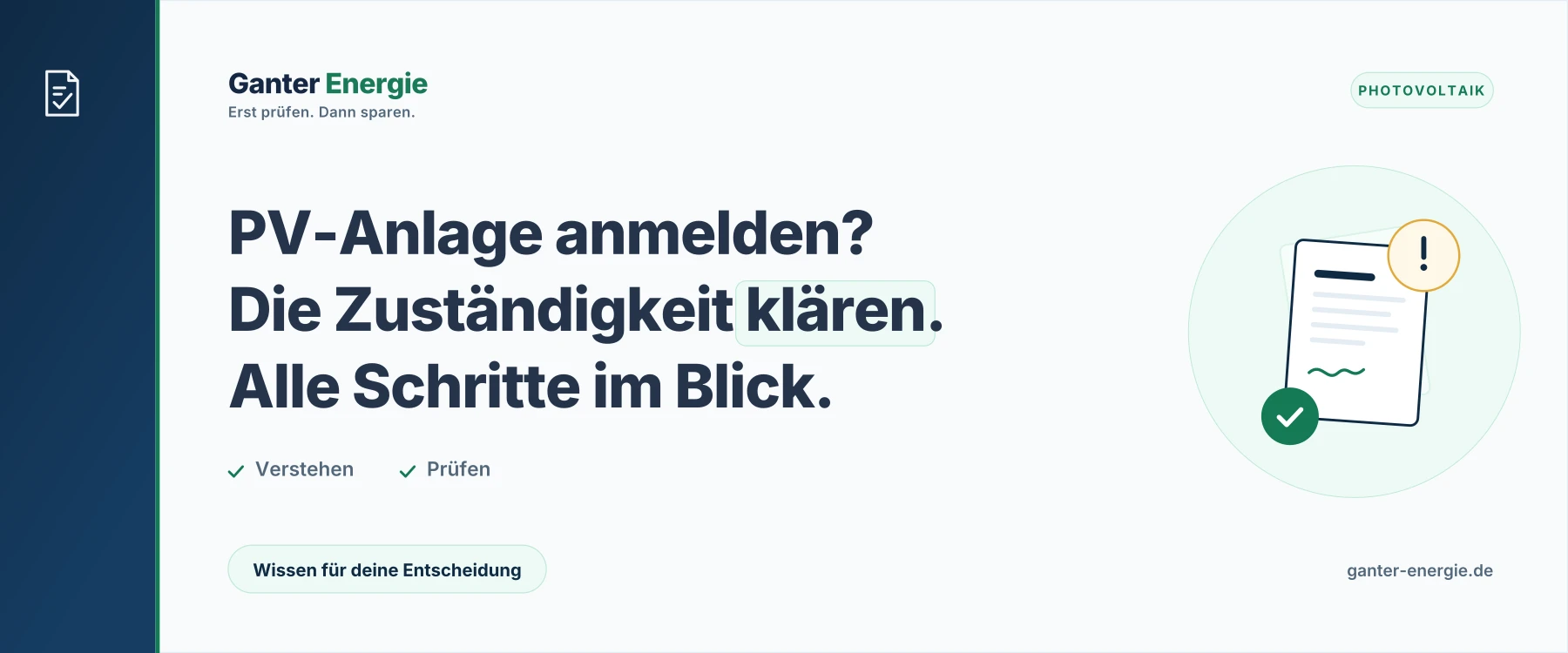 PV-Anlage anmelden: Netzbetreiber, Marktstammdatenregister und Finanzamt
