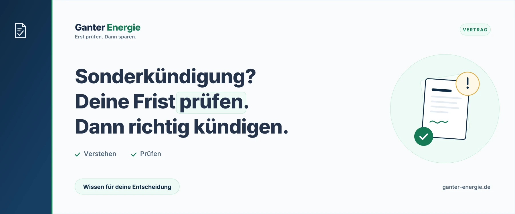 Sonderkündigungsrecht Strom: Frist, Umzug & Preiserhöhung