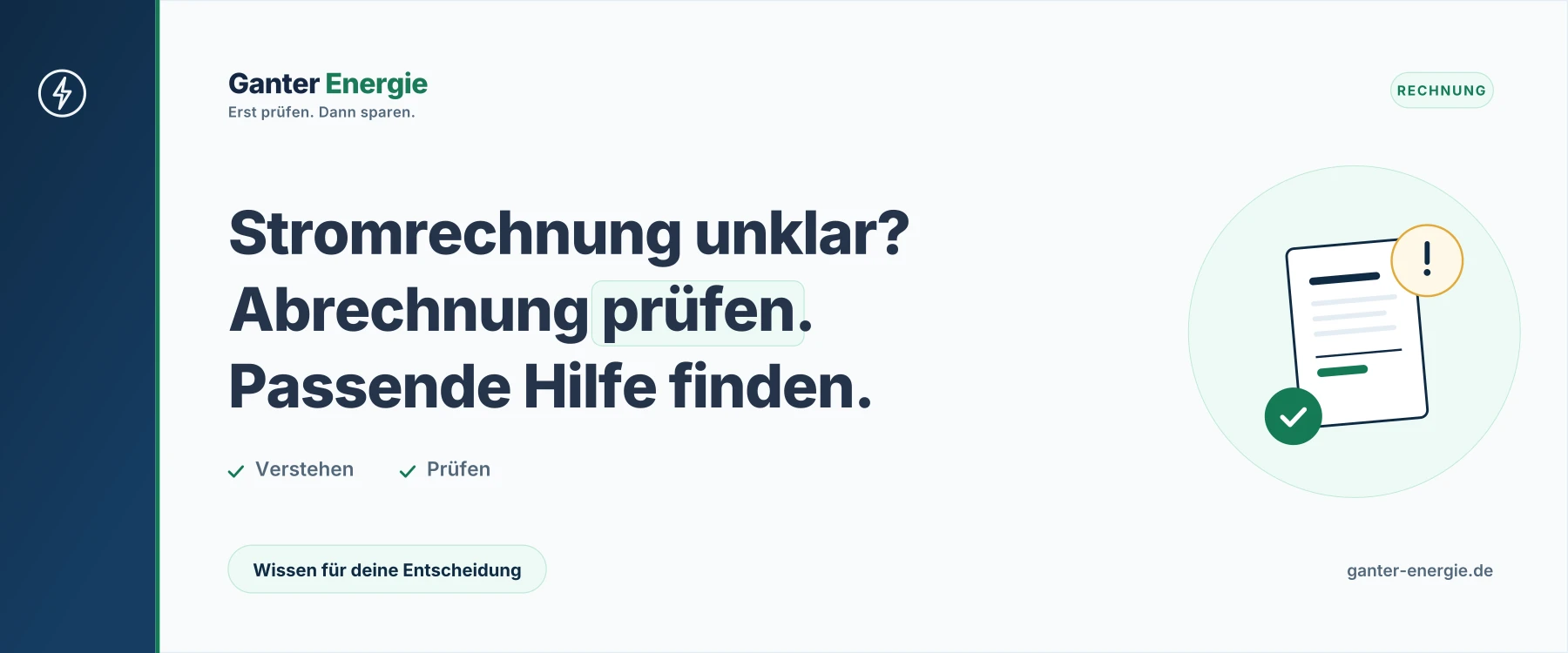 Stromrechnung prüfen lassen: Wer hilft bei Fehlern?