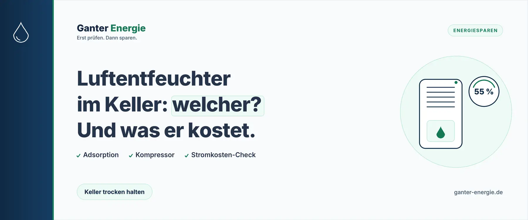 Luftentfeuchter für den Keller: Welcher passt und was kostet der Strom?