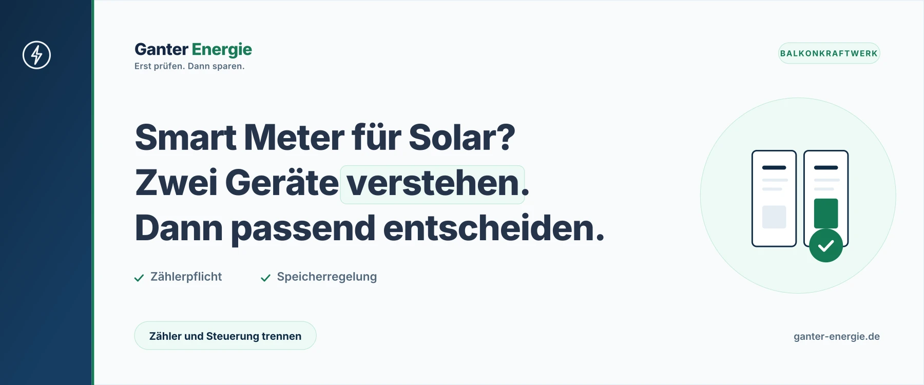 Smart Meter und Balkonkraftwerk: Was Pflicht ist
