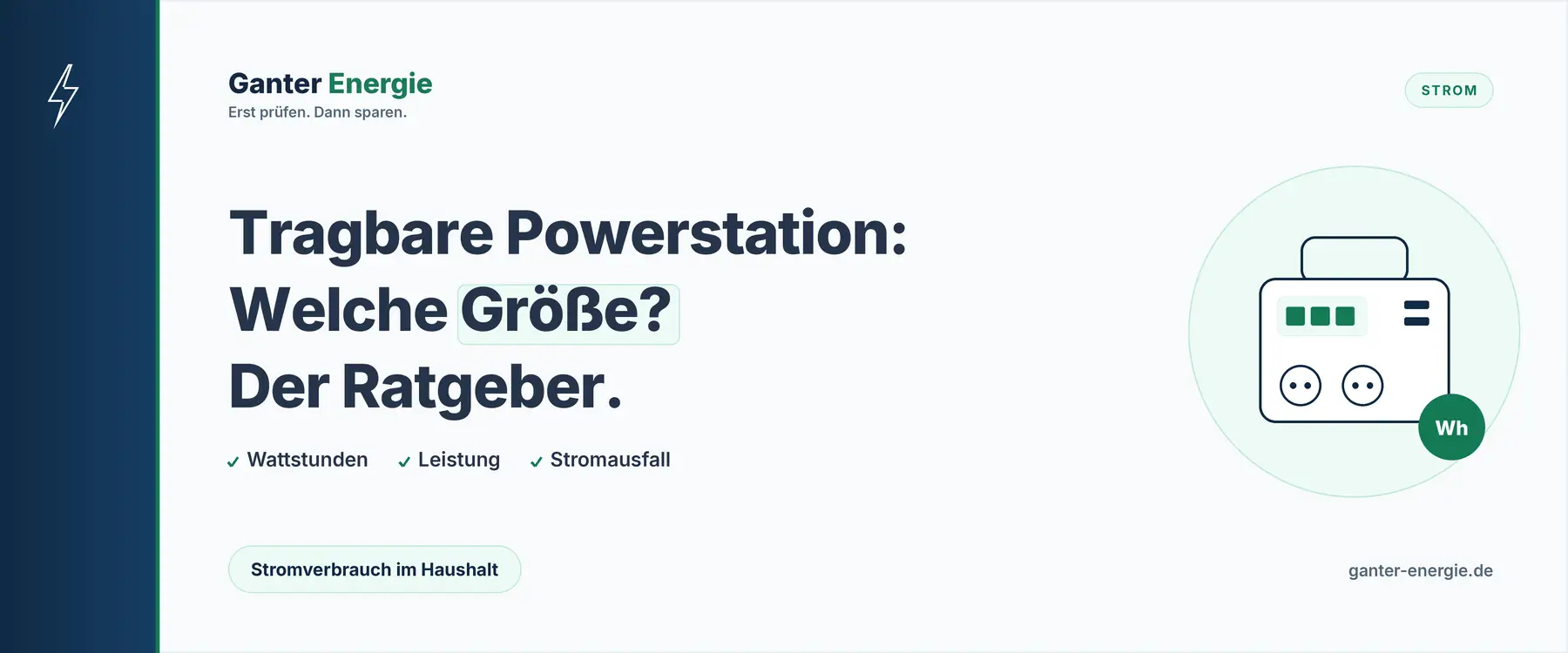 Tragbare Powerstation: Welche Größe du brauchst – für Stromausfall, Camping und Balkon