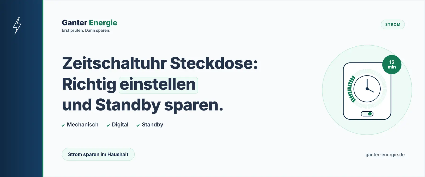 Zeitschaltuhr Steckdose: So stellst du sie ein und sparst Standby-Strom