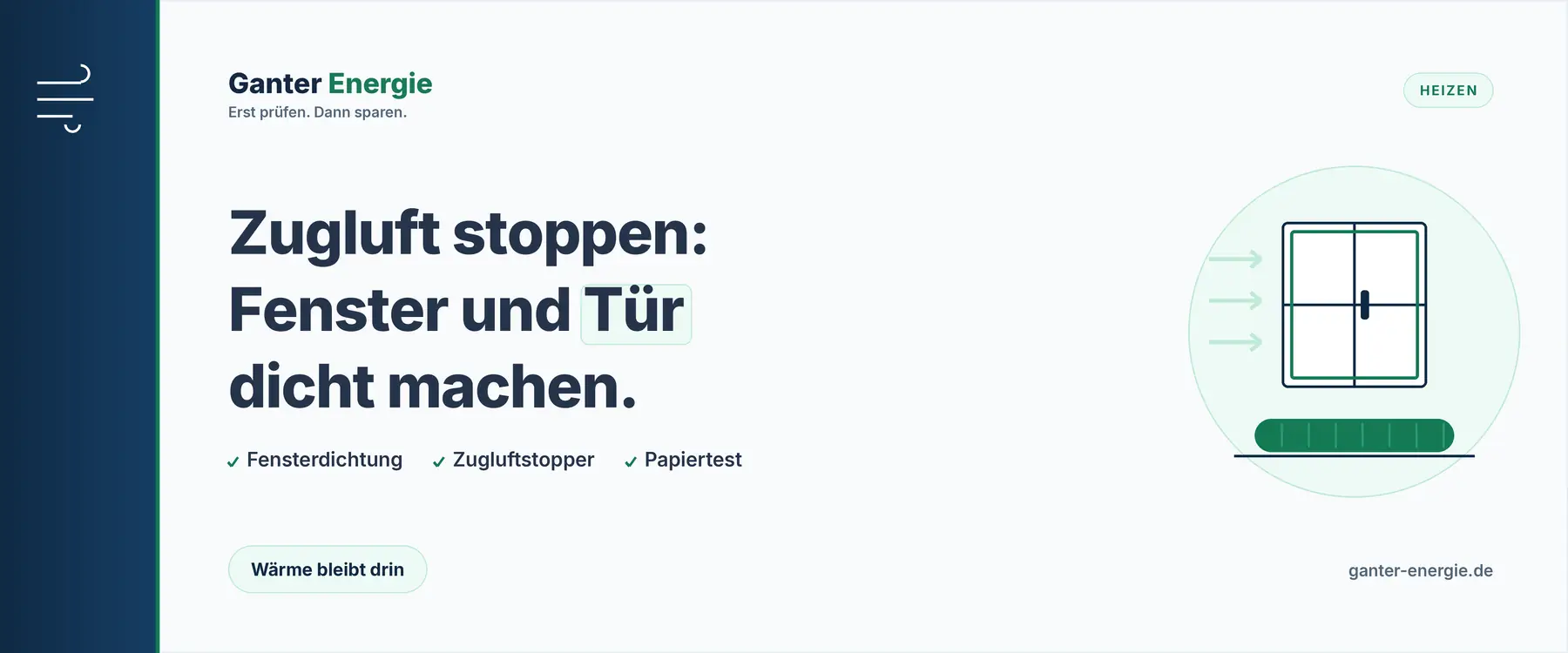 Zugluftstopper und Fensterdichtung: Zugluft stoppen, Heizkosten senken