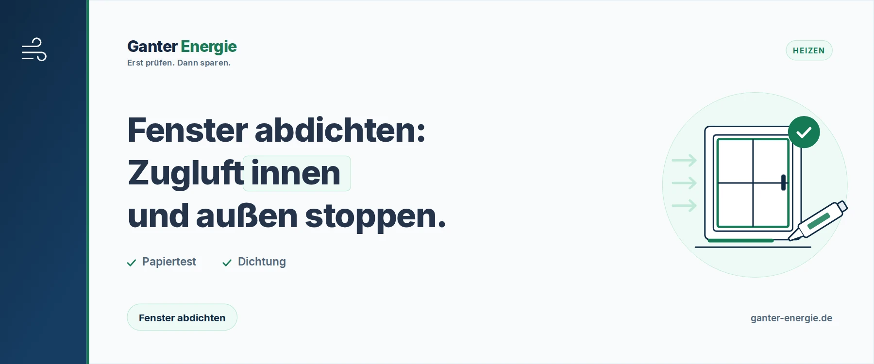 Fenster abdichten: So stoppst du Zugluft innen und außen