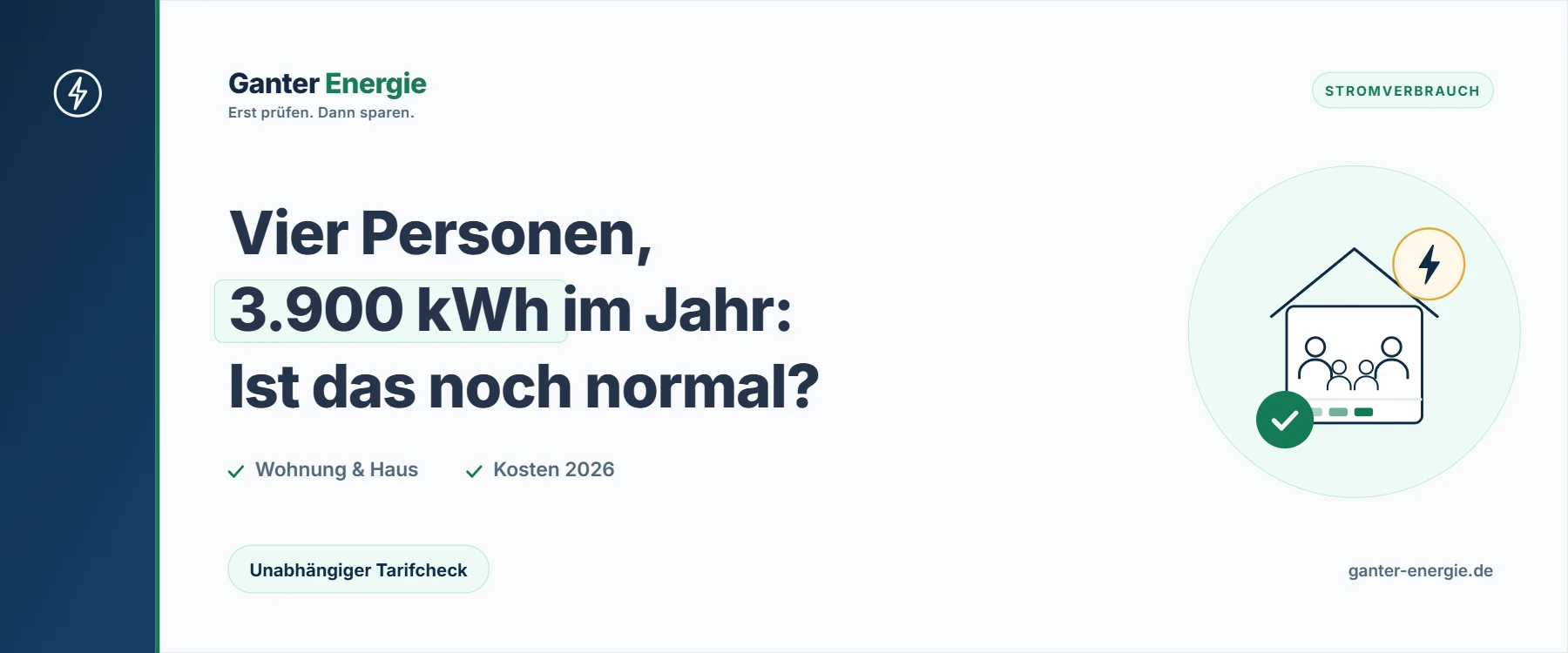 Stromverbrauch 4 Personen: Durchschnitt, Kosten und was normal ist