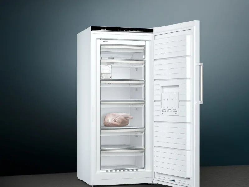 Siemens iQ500 Gefrierschrank GS51NAW, geöffnet